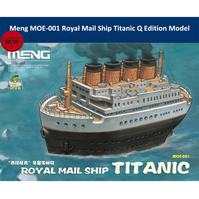Meng MOE-001 Royal Mail Ship Titanic Q Edition Plastic Assembly Model Kits
