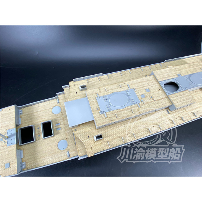 Chuanyu CY20011 1/200 Scale Wooden Deck Masking Sheet Metal Mast PE Upgrade Set for Trumpeter 03719 Titanic Model Ship Kit