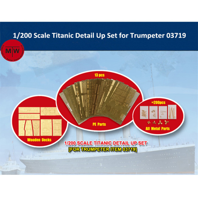 Trumpeter 66600 1/200 Scale Titanic Detail Up Set for Trumpeter 03719 Model Ship