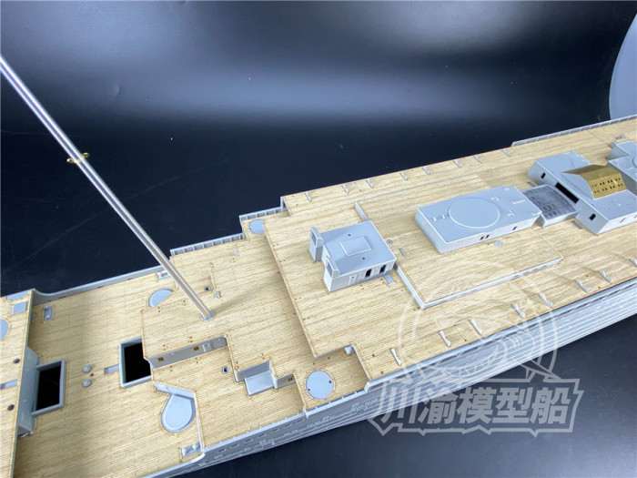 Chuanyu CY20011 1/200 Scale Wooden Deck Masking Sheet Metal Mast PE Upgrade Set for Trumpeter 03719 Titanic Model Ship Kit
