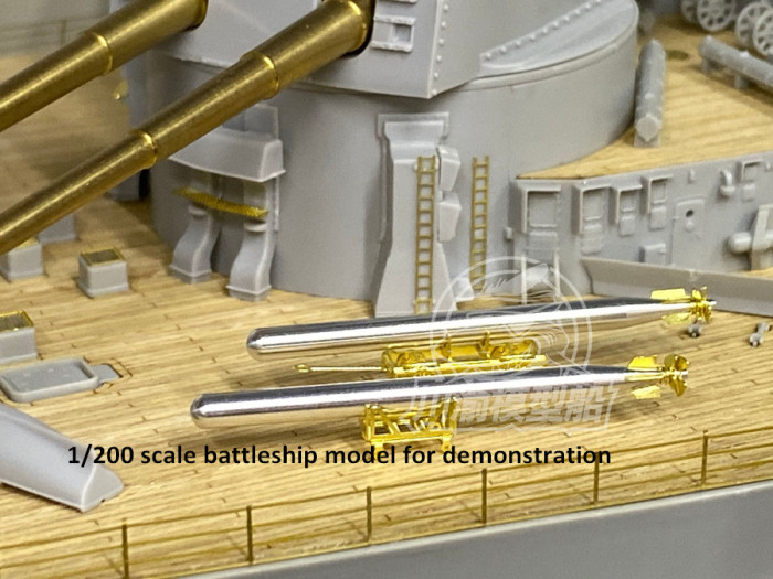Chuanyu CYG048 1/200 Scale Metal Torpedo Upgrade Set for Military Model Ship 6pcs/set