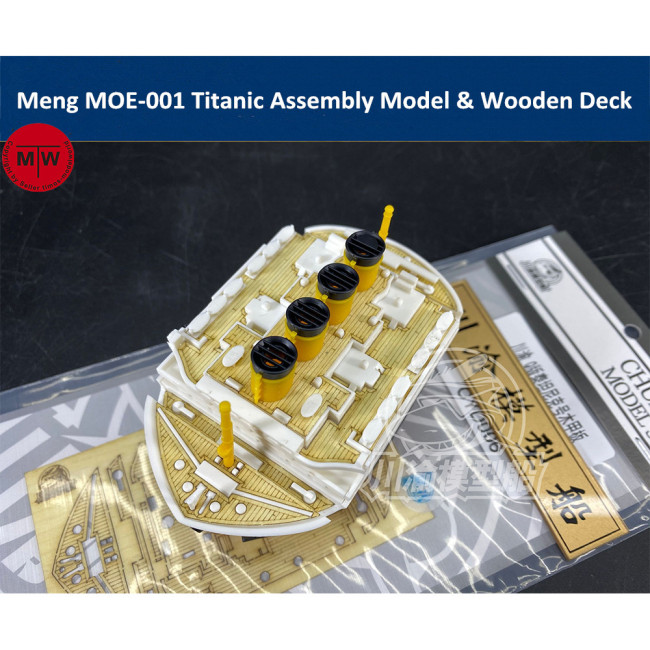 Meng MOE-001 Royal Mail Ship Titanic Q Edition Plastic Assembly Model Kit and Wooden Deck