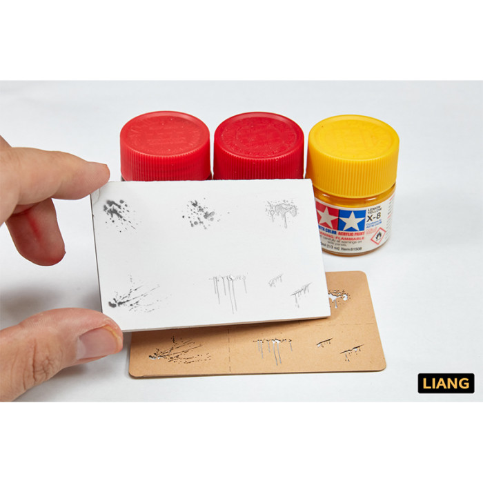 LIANG-0005 Special Splashes Blood Effects Airbrush Stencils Tools for 1/35 1/48 1/72 Scale Military Model Kits