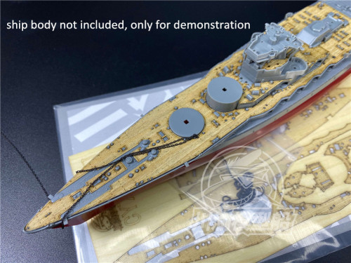 Chuanyu CY700078 1/700 Scale Wooden Deck for FUJIMI 430645 IJN Nagato Battleship Model Kit 