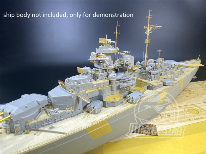 Chuanyu Model 1/350 Scale Upgrade Set Detail Set for Trumpeter 05358 German Bismarck Battleship Model Kit CYE022