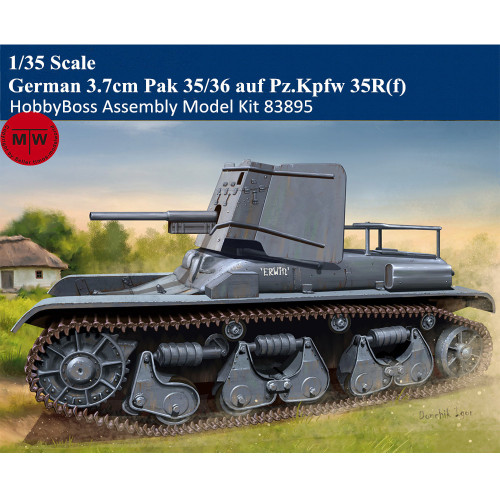 HobbyBoss 83895 1/35 Scale German 3.7cm Pak 35/36 auf Pz.Kpfw 35R(f) Military Plastic Assembly Model Kits