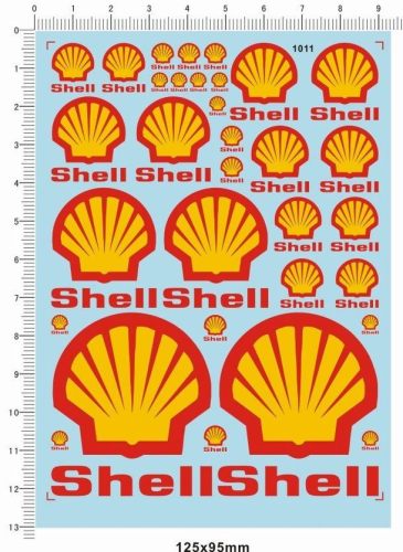1/18 1/12 1/24 1/20 1/43 Scale Model Decals Shell