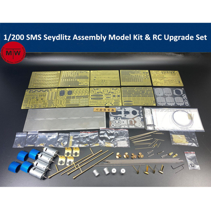 Chuanyu CY514 1/200 Scale SMS Seydlitz Assembly Model Kit & RC Upgrade Set