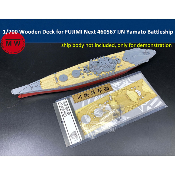 Chuanyu CY700083 1/700 Scale Wooden Deck for FUJIMI Next 460567 IJN Yamato Battleship Model Kit