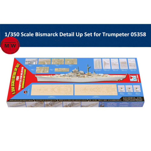 Trumpeter 66601 1/350 Scale Bismarck Detail Up Set for Trumpeter 05358 Ship Model Kit