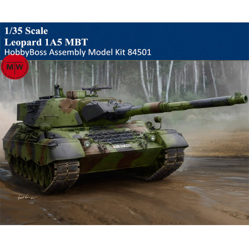 HobbyBoss 84501 1/35 Scale Leopard 1A5 MBT Main Battle Tank Military Plastic Assembly Model Kits