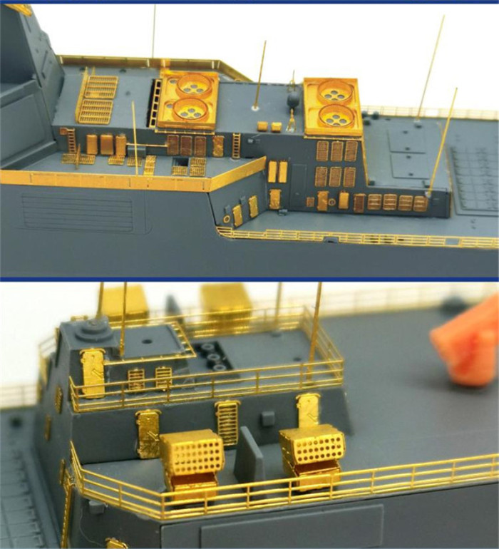 Shipyardworks Upgrade Set for 1/700 Scale PLAN Type 055 Destroyer NanChang Sphyrna HTP7001 J7015/Trumpeter 06729 J7016