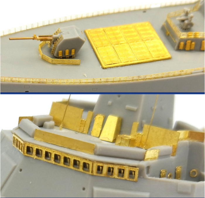 Shipyardworks Upgrade Set for 1/700 Scale PLAN Type 055 Destroyer NanChang Sphyrna HTP7001 J7015/Trumpeter 06729 J7016