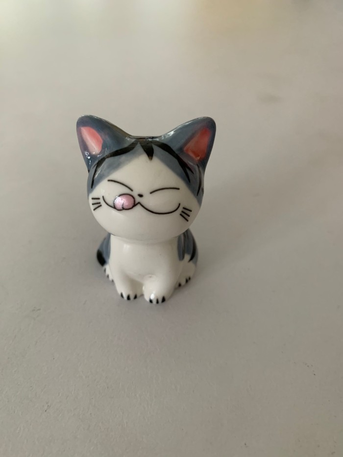 Ceramic Dog Puppy/Cat Kitten Animal Ornament Miniature Cute Home Decoration