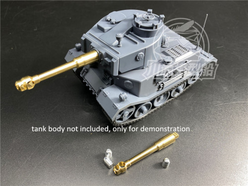 Q Edition Tiger(P) VK 45.01 Metal Barrel Shell Upgrade Kit for Meng WWT-015 German Heavy Tank Model CYD017