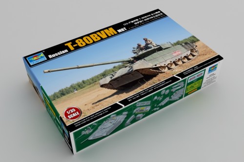 Trumpeter 09587 1/35 Scale Russian T-80BVM MBT Military Plastic Tank Assembly Model Kits