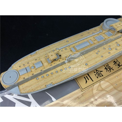 1/350 Scale Wooden Deck for Bronco NB5017 Chinese Chen Yuen Battleship Model CY350073