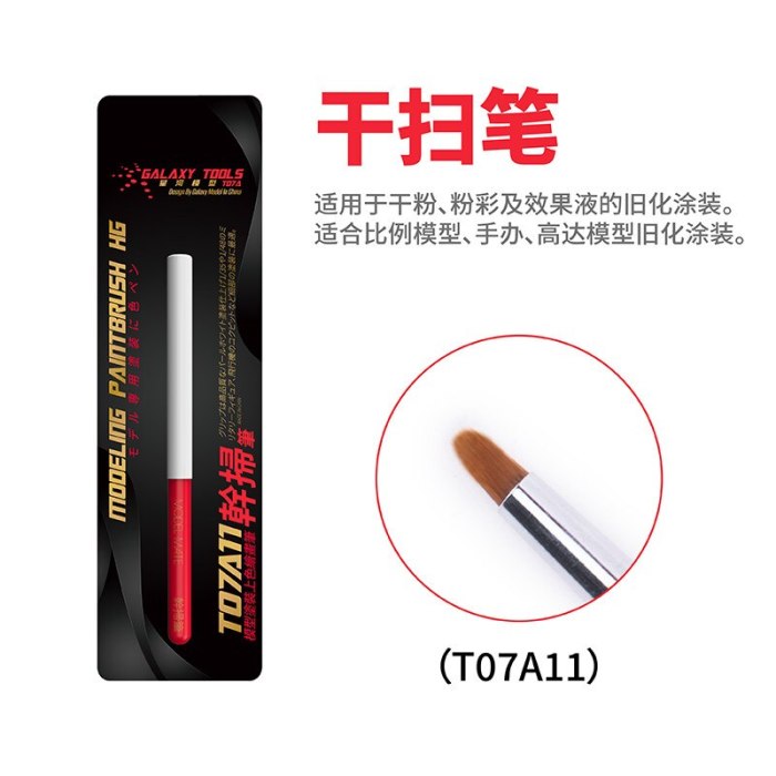 Galaxy Tools Modeling Paint Point/Flat Brush for Gundam Model Hobby Craft  T07A06/T07A07/T07A08/T07A09/T07A10/T07A11