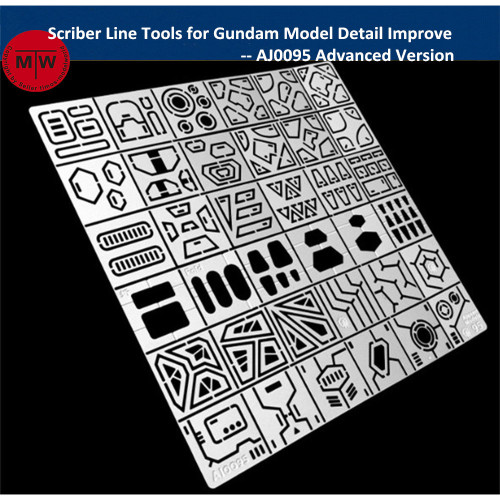Alexen AJ0094/AJ0095 Scriber Line Tools for Gundam Model Craft Detail Improve Basic/Advanced Version