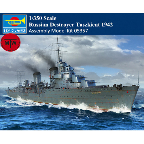 Trumpeter 05357 1/350 Scale Russian Destroyer Taszkient 1942 Military Plastic Assembly Model Kits