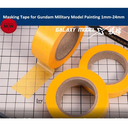 Galaxy Tools Masking Tape for Gundam Military Model Painting 1mm-24mm can choose 18 meters/roll