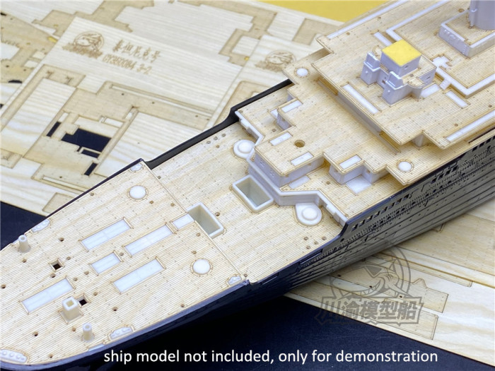 1/350 Scale Wooden Deck Masking Sheet for Minicraft 11318 RMS Titanic Centennial Edition Model CY350084