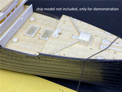 1/350 Scale Wooden Deck Masking Sheet for Minicraft 11318 RMS Titanic Centennial Edition Model CY350084