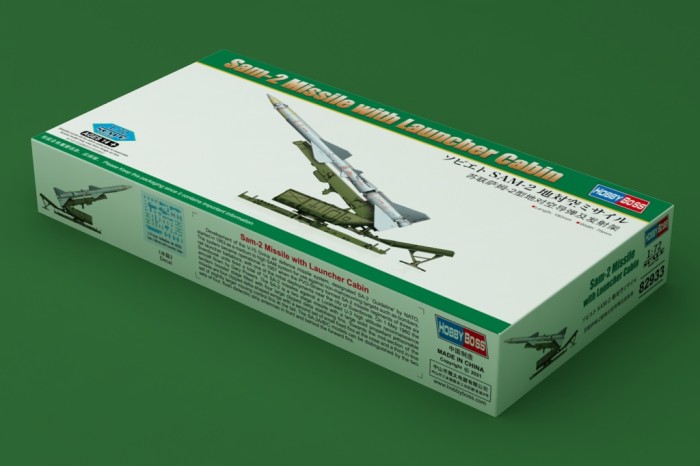 HobbyBoss 82933 1/72 Scale Sam-2 Missile with Launcher Cabin Military Plastic Assembly Model Kit