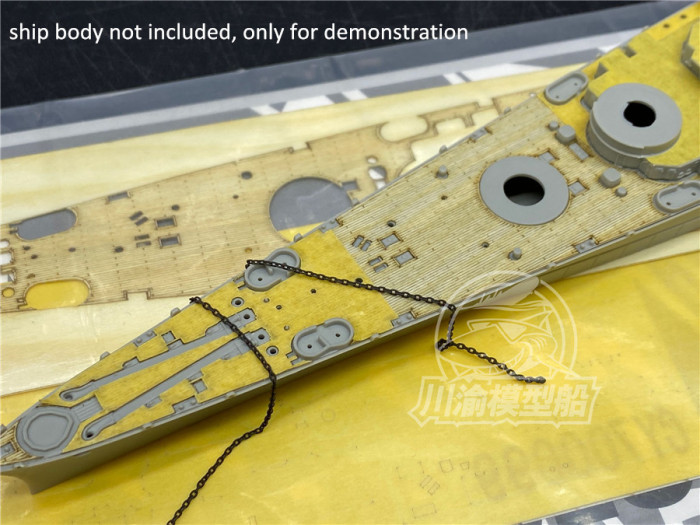1/700 Scale Wooden Deck Masking Sheet for Trumpeter 06738 USS Alaska CB-1 Model CY700099