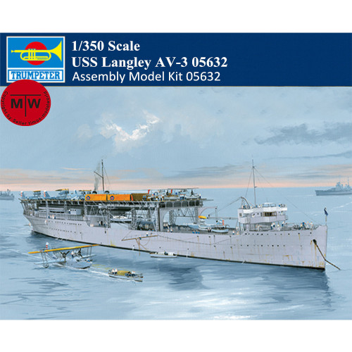 Trumpeter 05632 1/350 Scale USS Langley AV-3 Military Plastic Assembly Model Kit