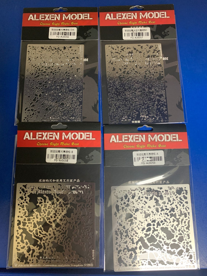 Alexen Model Corrosion and Stain Template Leakage Spray Plate for Military Model AJ0057/ AJ0058/ AJ0059/AJ0056