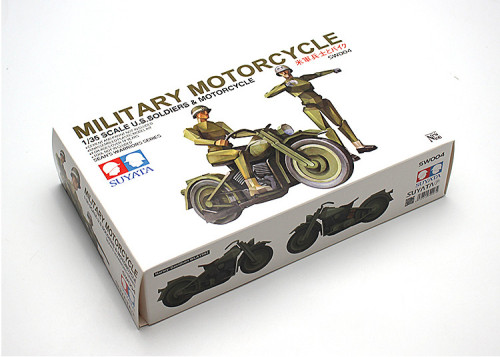 Suyata SW-004 1/35 Scale US Soldiers & Motorcycle Military Plastic Assembly Model Kit Glue-free 
