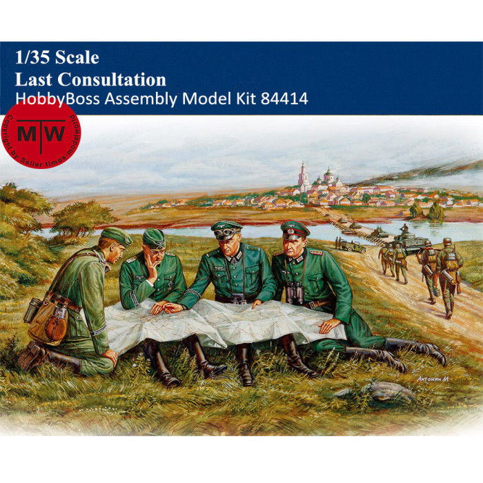 HobbyBoss 84414 1/35 Scale Last Consultation Soldiers Figures Military Plastic Assembly Model Kits