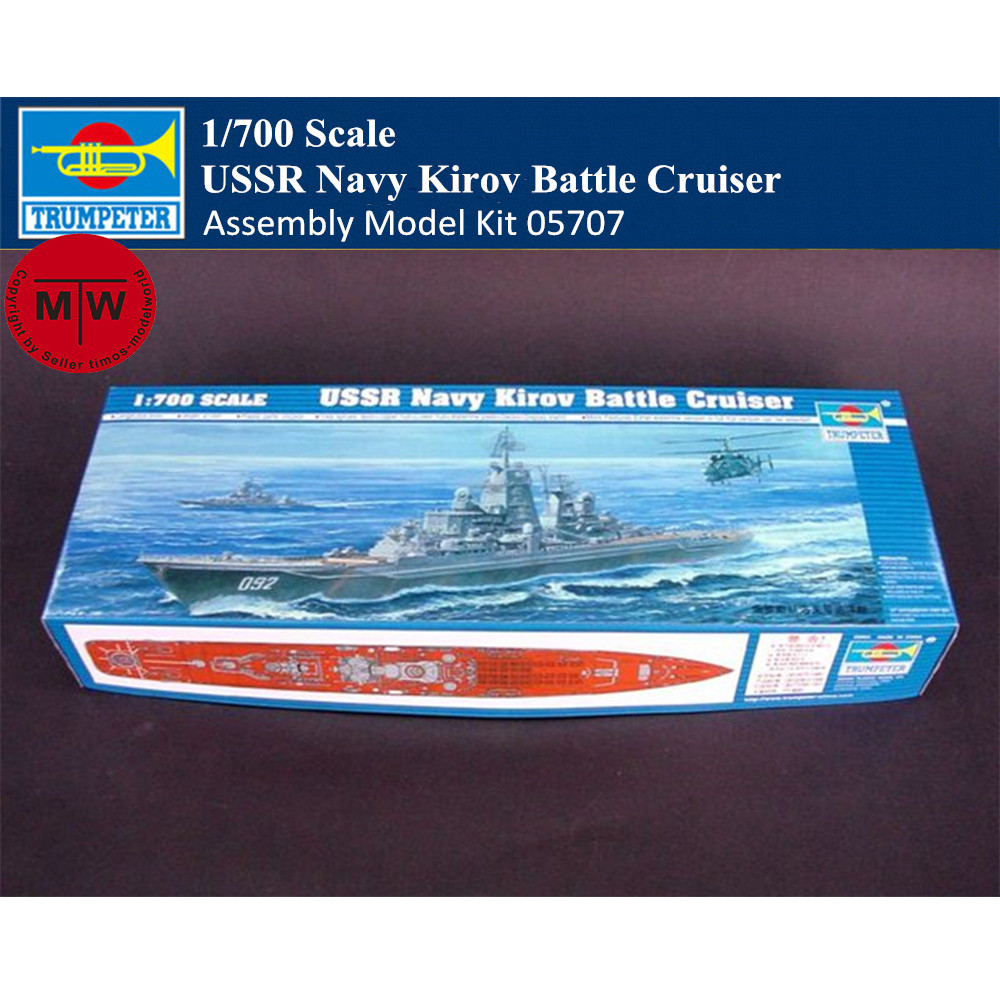 US$ 26.99 - Trumpeter 05707 1/700 Scale USSR Navy Kirov Battle Cruiser ...