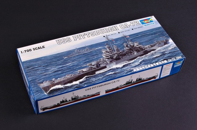 Trumpeter 05726 1/700 Scale USS Pittsburgh CA-72 Military Plastic Assembly Model Kits