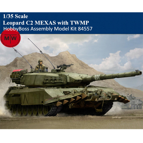 HobbyBoss 84557 1/35 Scale Leopard C2 MEXAS with TWMP Military Plastic Assembly Model Kits