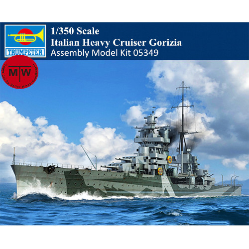 Trumpeter 05349 1/350 Scale Italian Heavy Cruiser Gorizia Military Plastic Assembly Model Kits