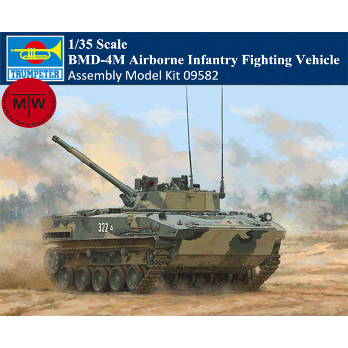 Trumpeter 09582 1/35 Scale BMD-4M Airborne Infantry Fighting Vehicle Military Plastic Assembly Model Kit