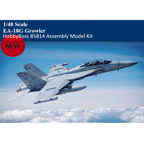 HobbyBoss 85814 1/48 Scale EA-18G Growler Fighter Military Plastic Aircraft Assembly Model Kit