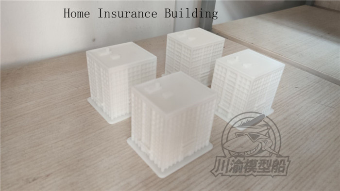 1/1000 Scale Chicago Home Insurance Building 1885 Resin Diorama Model CY729
