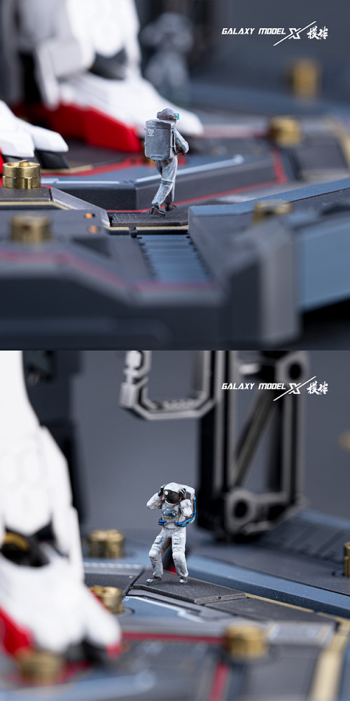 Galaxy F00001 1/100 Scale 3D Print Resin Garage Maintenance Astronaut 11pcs/Set