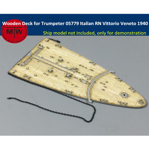 Wooden Deck for Trumpeter 05779 1/700 Scale Italian RN Vittorio Veneto 1940 Model CY700008