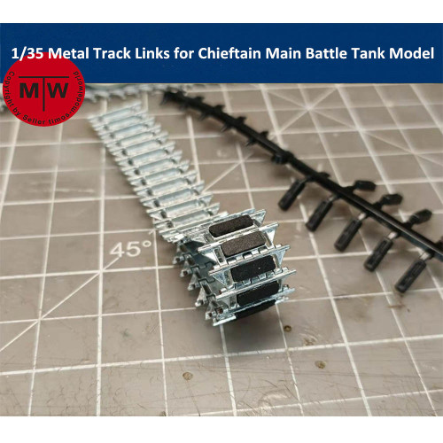 1/35 Scale Metal Track Links w/metal pin for Chieftain Main Battle Tank Model Kit SX35026