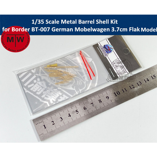 1/35 Scale Metal Barrel Shell Kit for Border BT-007 German Mobelwagen 3.7cm Flak Model CYT122