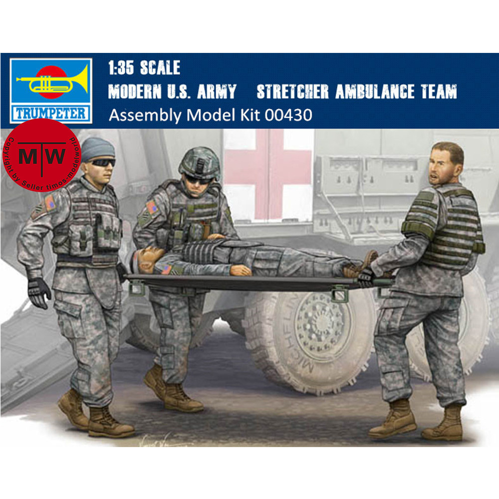 US$ 15.59 - Trumpeter 00430 1/35 Scale Modern U.S. Army Stretcher