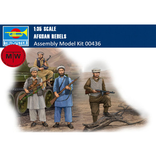 Trumpeter 00436 1/35 Scale Afghan Rebels Soldiers Figures Military Plastic Assembly Model Kits