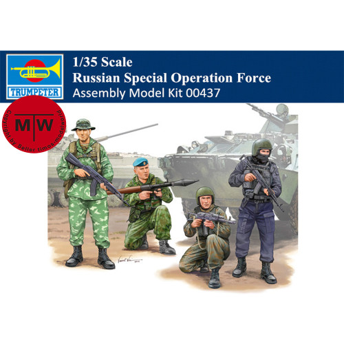 Trumpeter 00437 1/35 Scale Russian Special Operation Force Soldiers Figures Military Plastic Assembly Model Kits