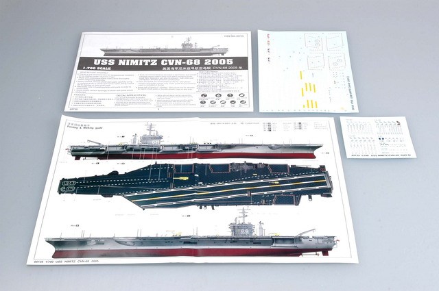 Trumpeter 05739 1/700 Scale USS Nimitz CVN-68 2005 Military Plastic Assembly Model Kits