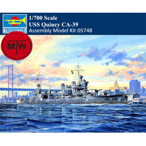 Trumpeter 05748 1/700 Scale USS Quincy CA-39 Military Plastic Assembly Model Kits
