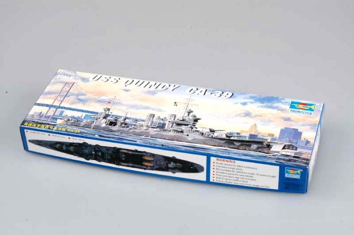 Trumpeter 05748 1/700 Scale USS Quincy CA-39 Military Plastic Assembly Model Kits